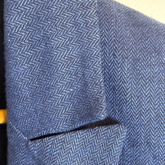Banana Republic Linen Blend Blue Single Button Blazer - Picture 11 of 15